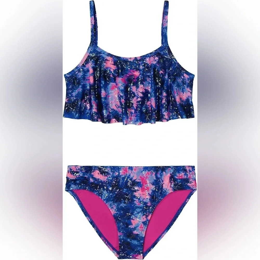 Under Armour Kids Swim Bikini - Blue and Pink